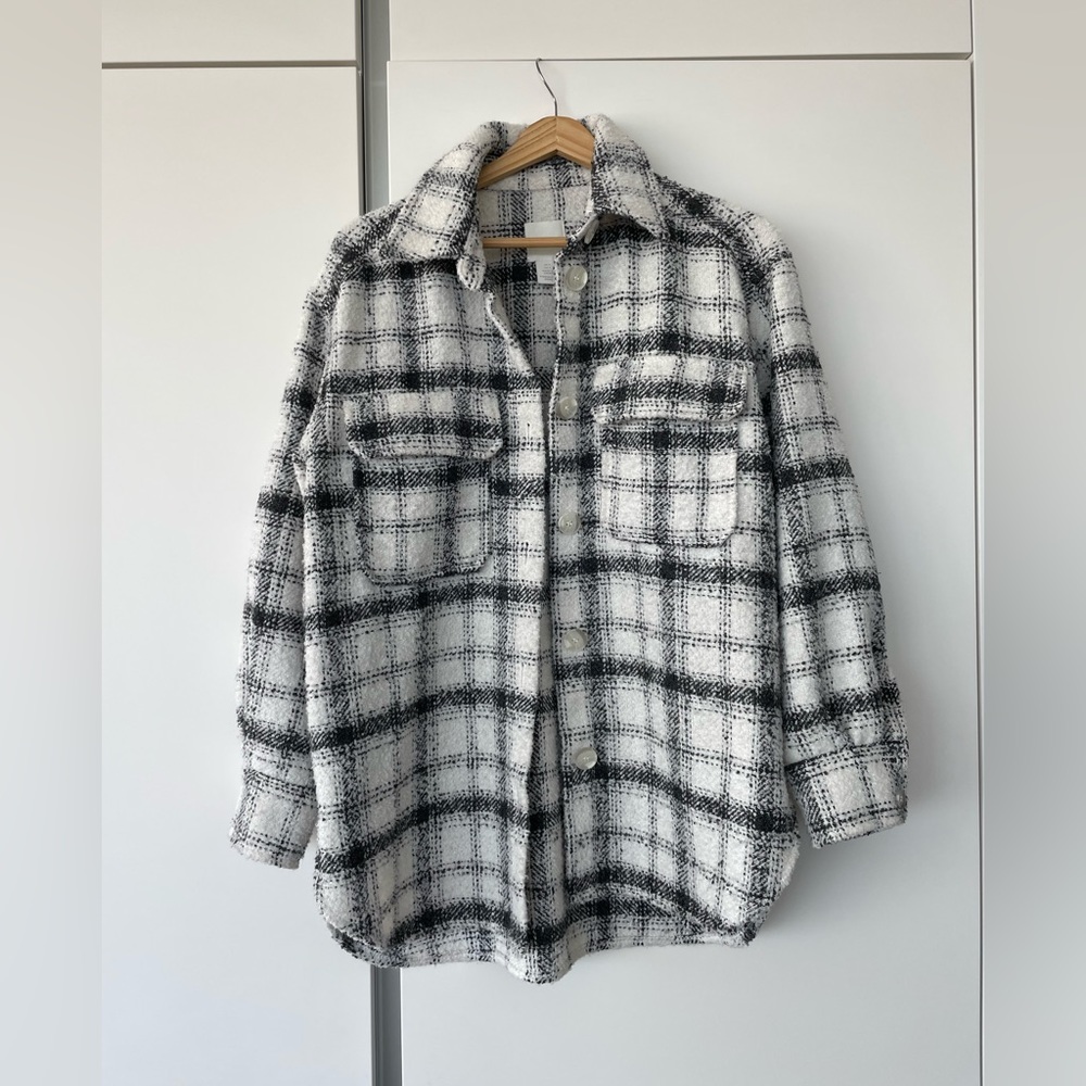 H&M flannel shirt jacket